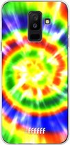 Samsung Galaxy A6 Plus (2018) Hoesje Transparant TPU Case - Hippie Tie Dye #ffffff