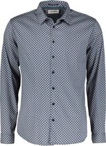 No Excess Overhemd - Modern Fit - Blauw - 3XL Grote Maten