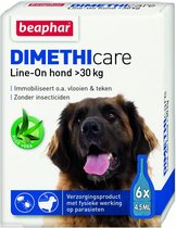 Beaphar DImetHIcare Line-On Anti Vlooien en Teken Druppels Hond > 30 kg 6 pipetten