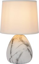 Lucide MARMO - Lampe de table - Ø 16 cm - 1xE14 - Blanc