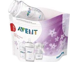 Product: Philips Avent - Microgolf Sterilisatie Zakjes - Snel Steriliseren - 5 stuks, van het merk 