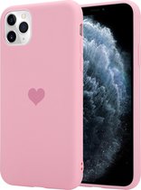 Sweetheart silicone hoesje geschikt voor Apple iPhone 11 Pro Max - roze