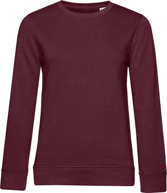 B&C Dames/dames Organic Sweatshirt (Bourgondië)