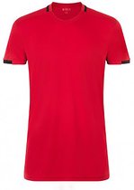 SOLS Heren Classico Contrast Korte Mouw Voetbal T-Shirt (Rood/zwart)