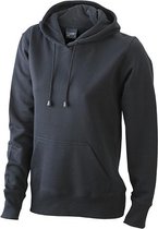 James and Nicholson Dames/dames Hooded Sweatshirt (Zwart)