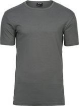 Tee Jays Hereninterlock T-Shirt met korte mouwen (Poedergrijs)