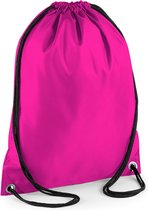 Bagbase Budget Waterbestendige Sport Gymsac-trekkoordtas (11 Liter) *Fuchsia