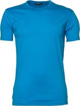 Tee Jays Hereninterlock T-Shirt met korte mouwen (Azuurblauw)