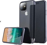 gegalvaniseerde flipcase geschikt voor Apple iPhone 12 / 12 Pro - 6.1 inch - zwart