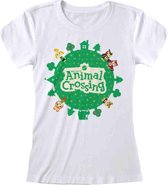 Nintendo Animal Crossing Dames Tshirt -M- Logo Wit