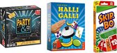 Spellenbundel - Bordspellen - 3 Stuks - Halli Galli & Skip-Bo & Party&Co