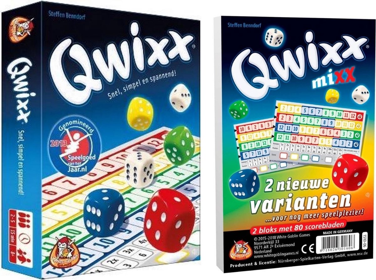Spellenbundel - 2 stuks - Dobbelspel - Qwixx & Qwixx Mixx