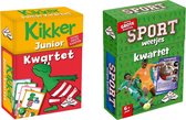 Spellenbundel - Kwartet - 2 stuks - Kikker Jr. Kwartet & Sport Weetjes Kwartet