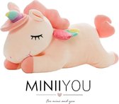 MINIIYOU - Unicorn knuffel Roze Jurkje - Eenhoorn Knuffel