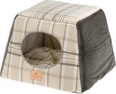 Ferplast Kattenhuis Edinburgh 37 X 37 Cm Textiel Bruin