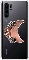 Casetastic Huawei P30 Pro Hoesje - Softcover Hoesje met Design - Autumn Moon Print