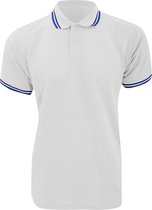 Kustom Kit Heren getipt Piqué Poloshirt met korte mouwen (Wit/Zwaar)