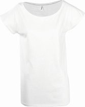 SOLS Dames/dames Marylin Lange Lengte T-Shirt (Wit)