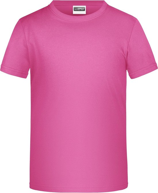 James And Nicholson Childrens Boys Basic T-Shirt (Roze)