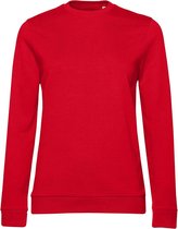 B&C Dames/dames Set-in Sweatshirt (Rood)
