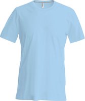 Kariban Heren Slim Fit Korte Mouw Bemanningshals T-Shirt (Hemelsblauw)