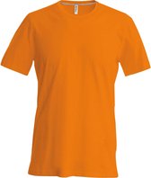 Kariban Heren Slim Fit Korte Mouw Bemanningshals T-Shirt (Oranje)