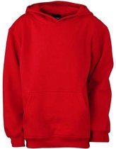 James and Nicholson Kinderen/Kinderkapjes Sweatshirt (Tomatenrood)