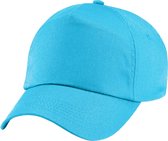 Beechfield Unisex Plain Original 5 Panel Baseball Cap (Surf Blauw)