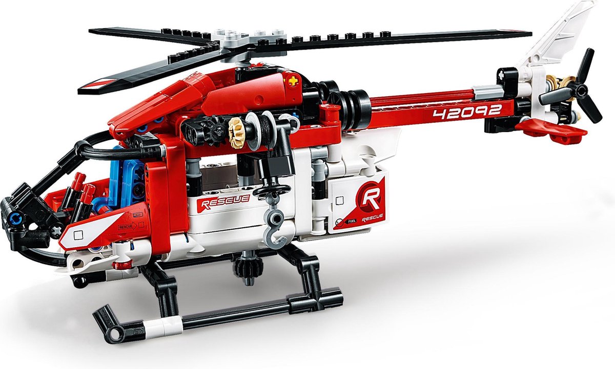 staking het dossier Pikken LEGO Technic Reddingshelikopter - 42092 | bol.com