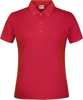 James And Nicholson Dames/dames Basic Polo Shirt (Rood)