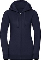 Russell Vrouwen/dames Authentieke Hoodie met rits (Indigo Melange)