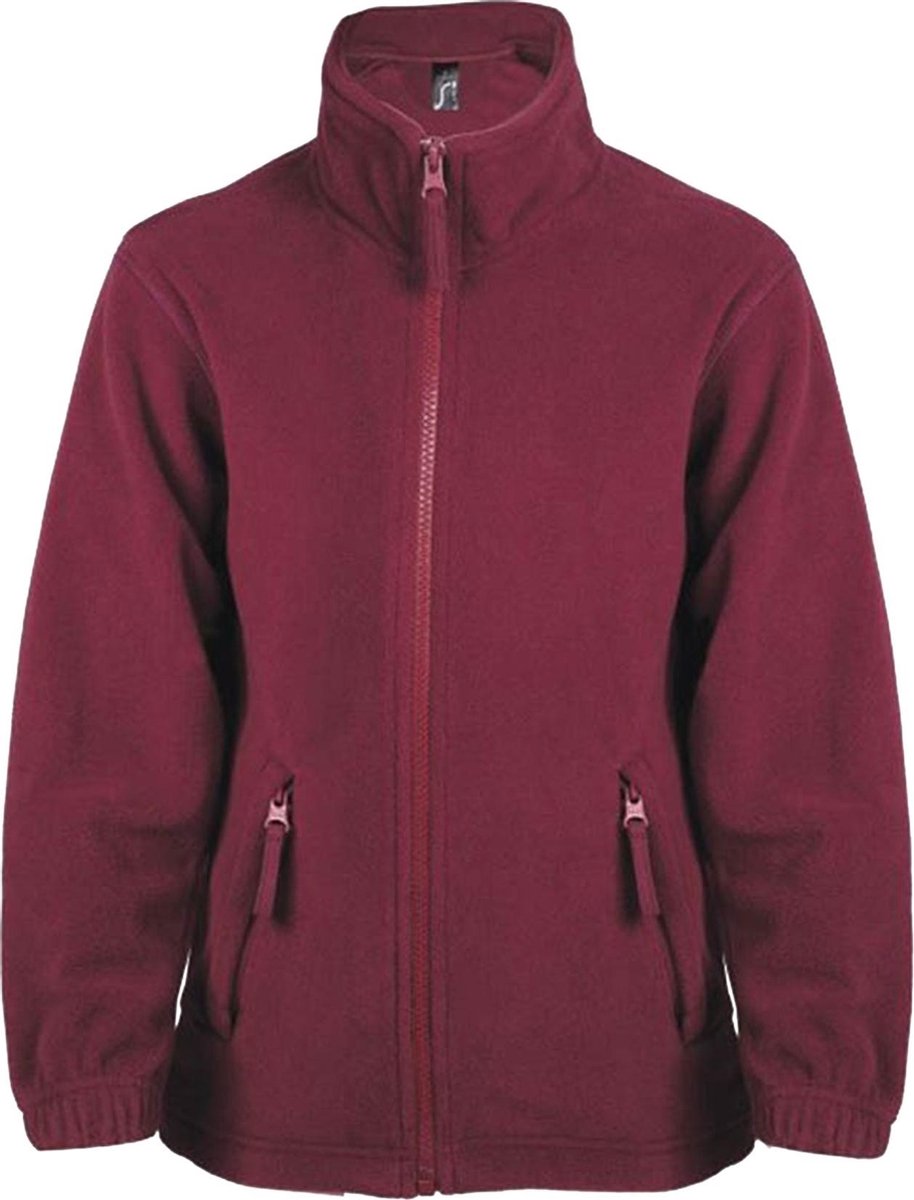 SOLS Kinderen/Kinderen North Zip-Up Fleece Jacket Bourgondië Bourgondie