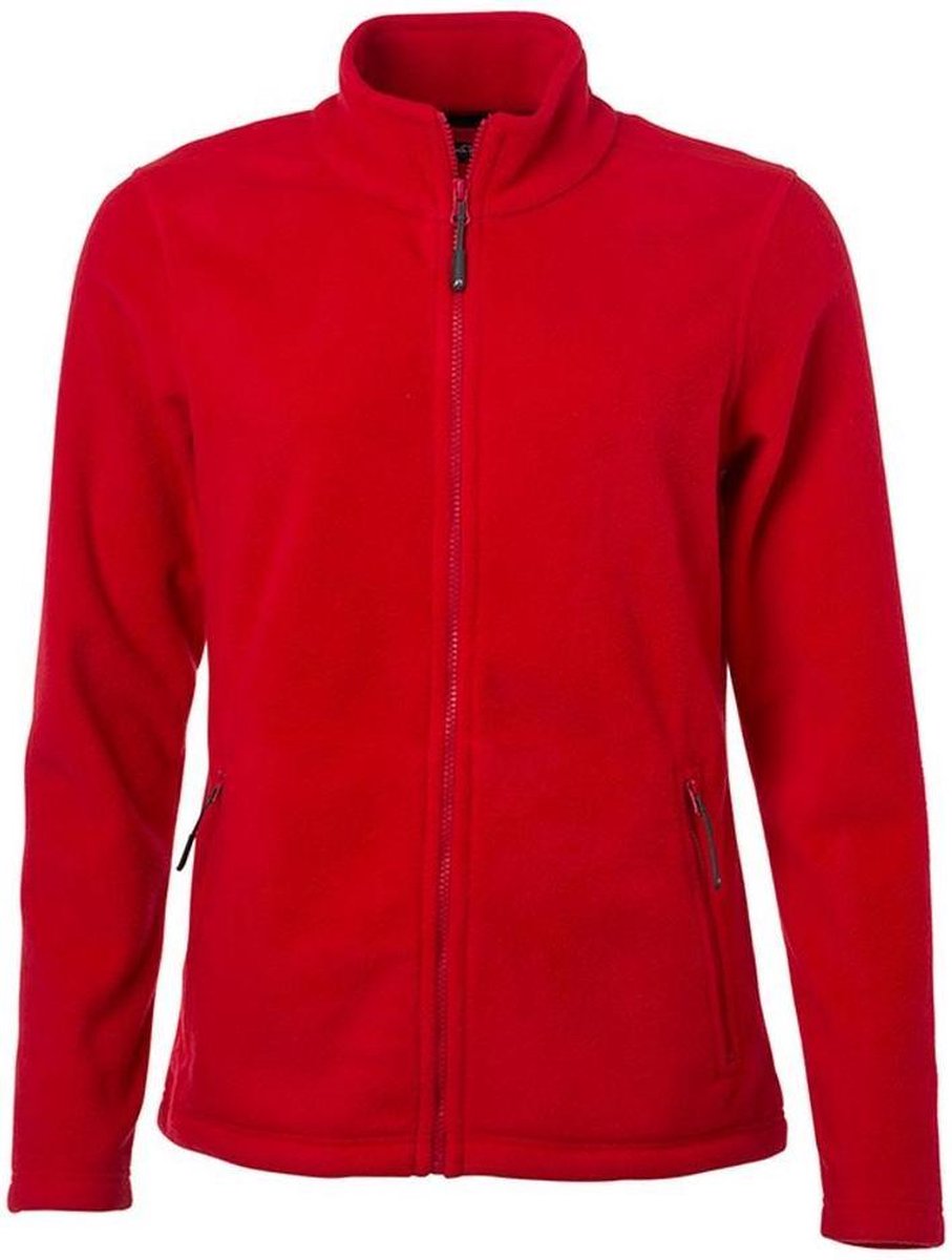 James and Nicholson Dames/dames Fleece Jasje Rood