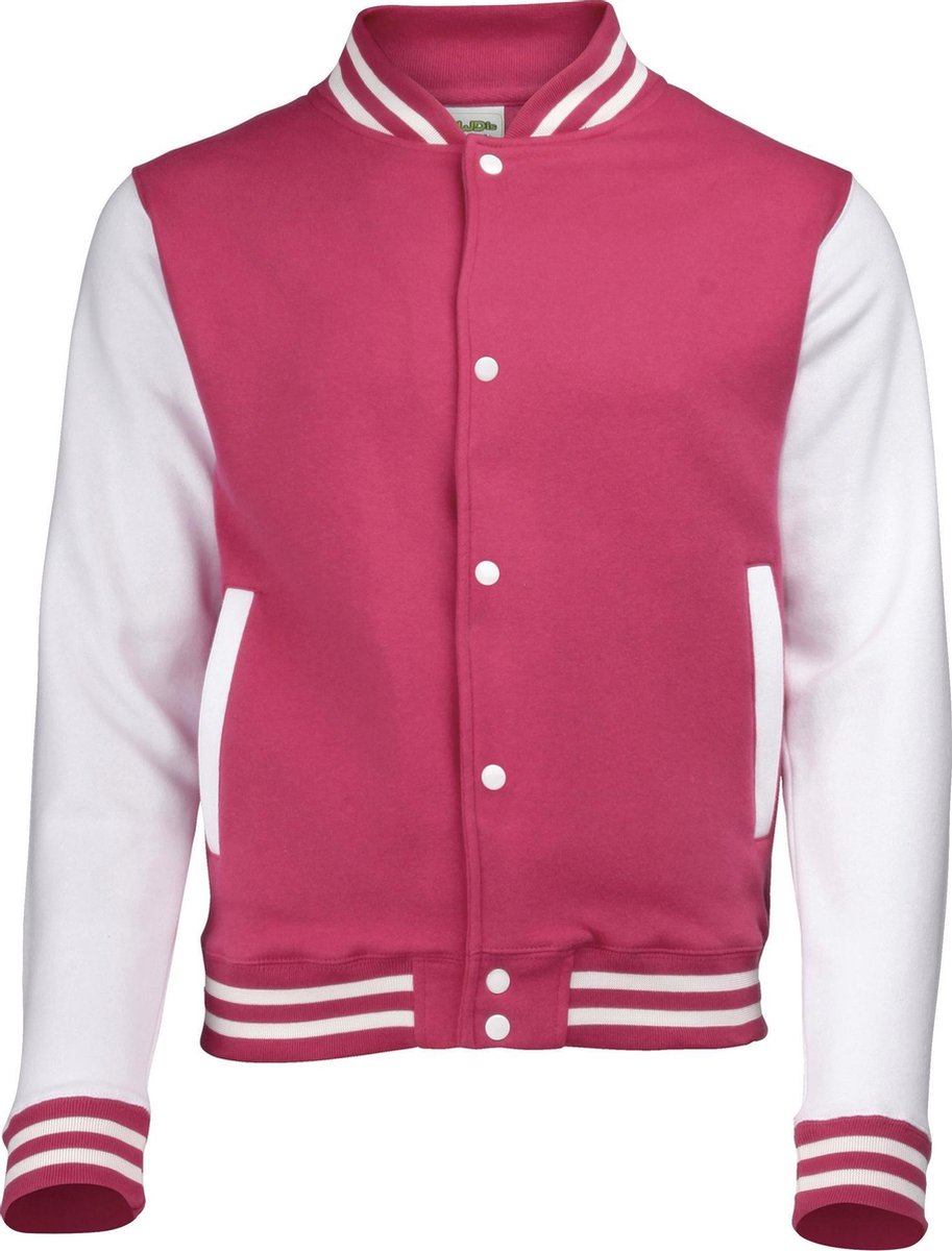 Awdis Kinder Unisex Varsity Jacket Schoolkleding Roze