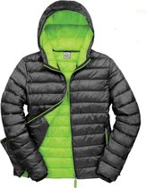 Result Urban Mens Snowbird Hooded Jacket (Zwart/Lijkgroen)