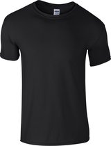 Gildan Childrens Unisex Zachte Stijl T-Shirt (Pakket van 2) (Zwart)