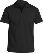 SOLS Heren Prescott Jersey Poloshirt met korte mouwen (Diep zwart)