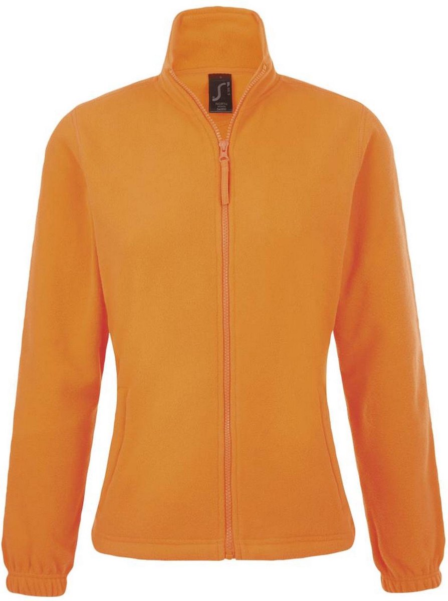 SOLS Dames/dames North Full Zip Fleece Jacket Neon Oranje