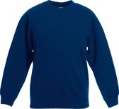 Fruit of the Loom - Kinder Classic Set-In Sweater - Blauw - 170-176