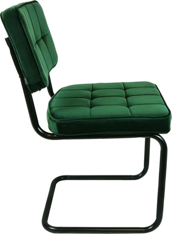 Kick buisframe stoel Ivy - Donker Groen | bol.com