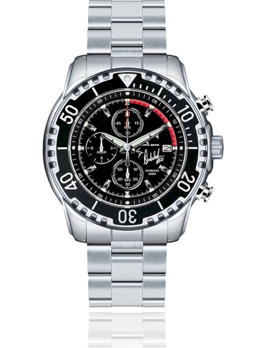 Chris Benz Unisexhorloge CB-200BD-MB
