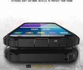 Galaxy A5 2017 Premium Dual layer Rugged Armor hoesje / Hard PC & TPU Hybrid case zwart