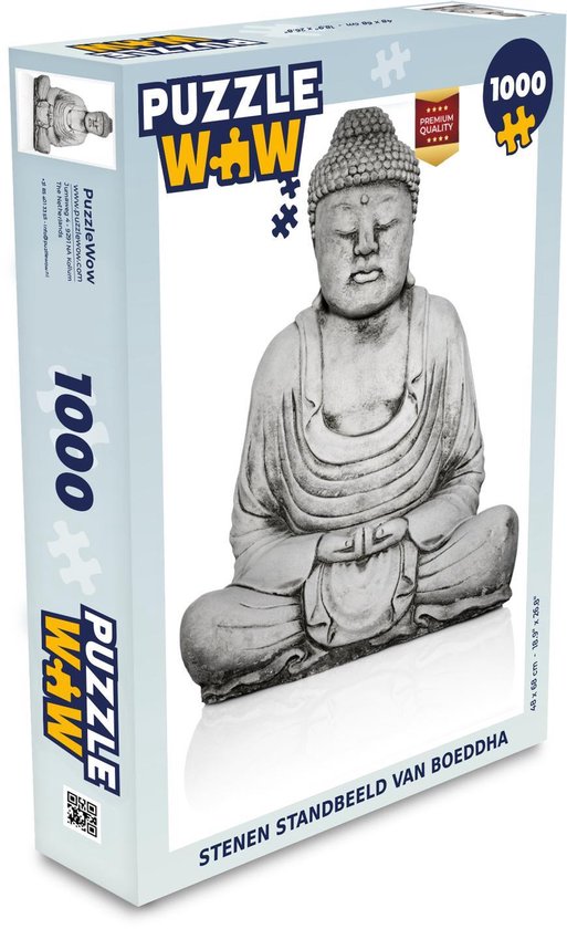 Puzzle Bouddha 1000 pièces - Statue en pierre de Bouddha