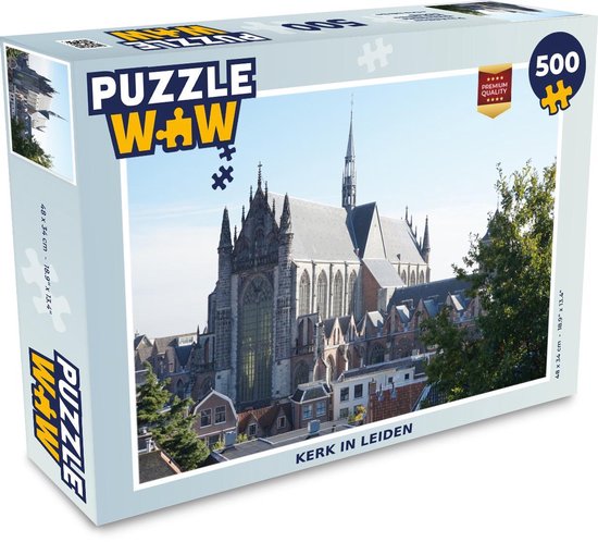 Puzzel 500 stukjes Leiden - kerk in Leiden - PuzzleWow heeft +100000 puzzels  | bol.com