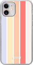 iPhone 12 Mini Hoesje Transparant TPU Case - Vertical Pastel Party #ffffff