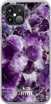iPhone 12 Pro Max Hoesje Transparant TPU Case - Purple Geode #ffffff
