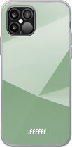 iPhone 12 Pro Max Hoesje Transparant TPU Case - Fresh Geometric #ffffff