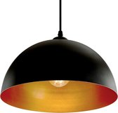 Trend24 - Hanglampen - Hanglampen eetkamer - Plafondlampen - Plafondlampen woonkamer - Set van 2 stuks - Zwart