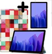 Samsung Galaxy Tab A7 2020 Hoesje Hoes Met Screenprotector Blocks
