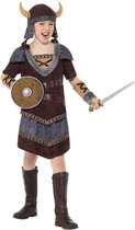 Smiffys - Viking Girl Kinder Kostuum - Kids tm 6 jaar - Bruin